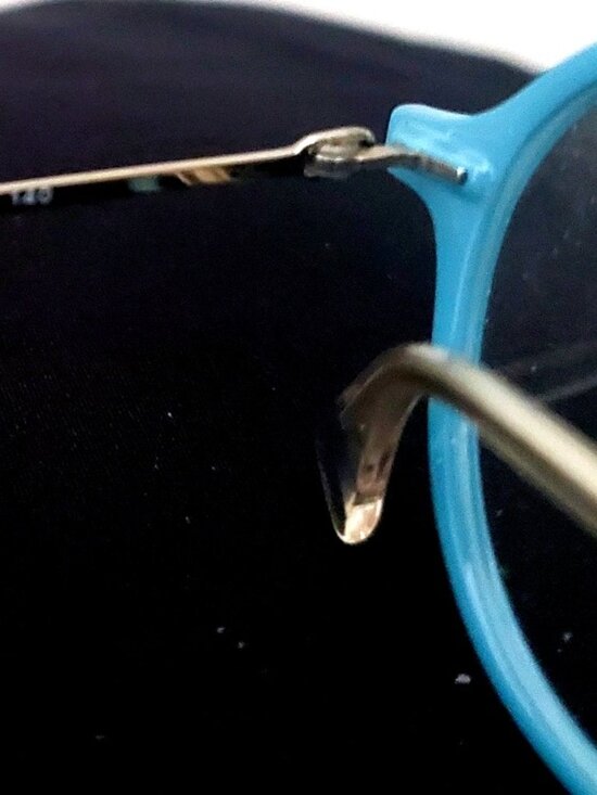 Ray-Ban RB 7087 5638 LightRay Eyeglasses Frames Glasses Blue & Silver 46-21-140